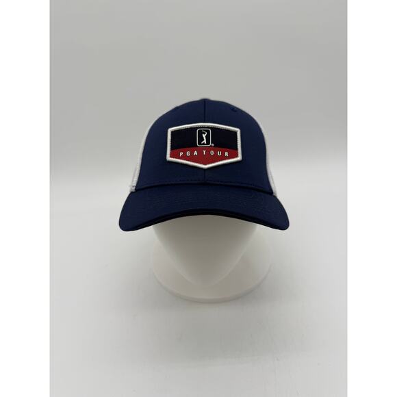PGA Tour Pro Series Navy Blue Adjustable Golf Hat - Picture 1 of 5